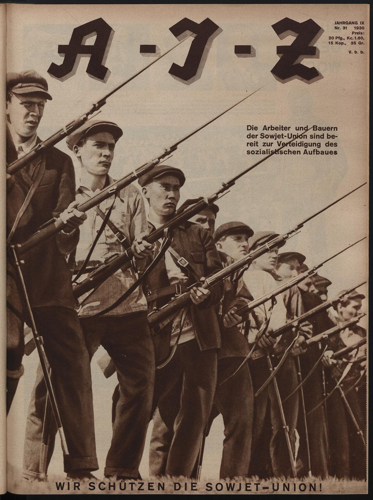 AIZ 9 (1930), 31 Copertina