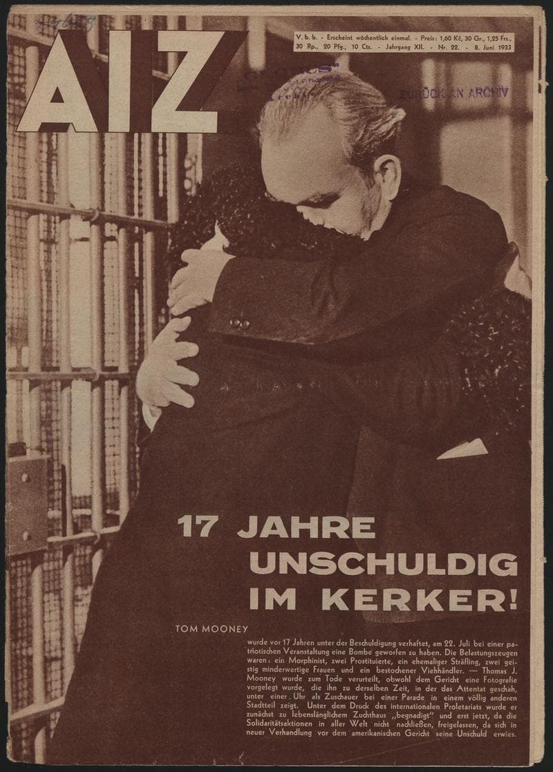 AIZ 12 (1933), 22 Copertina