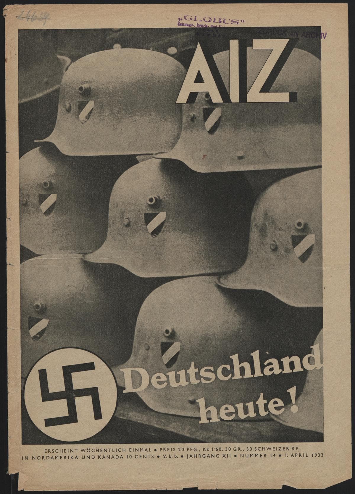 AIZ 12 (1933), 14 Copertina