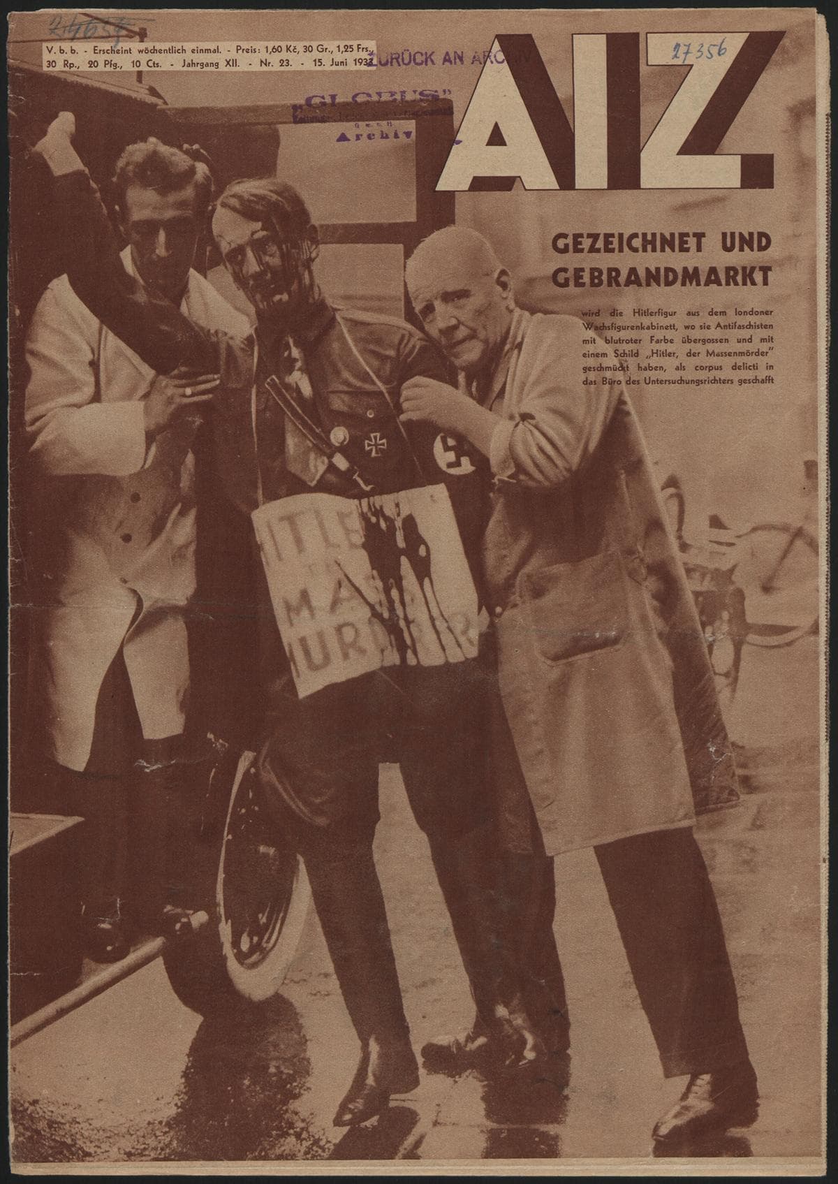 AIZ 12 (1933), 23 Copertina