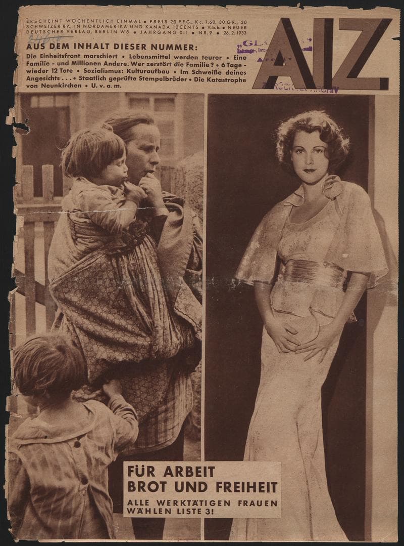 AIZ 12 (1933), 9 Copertina