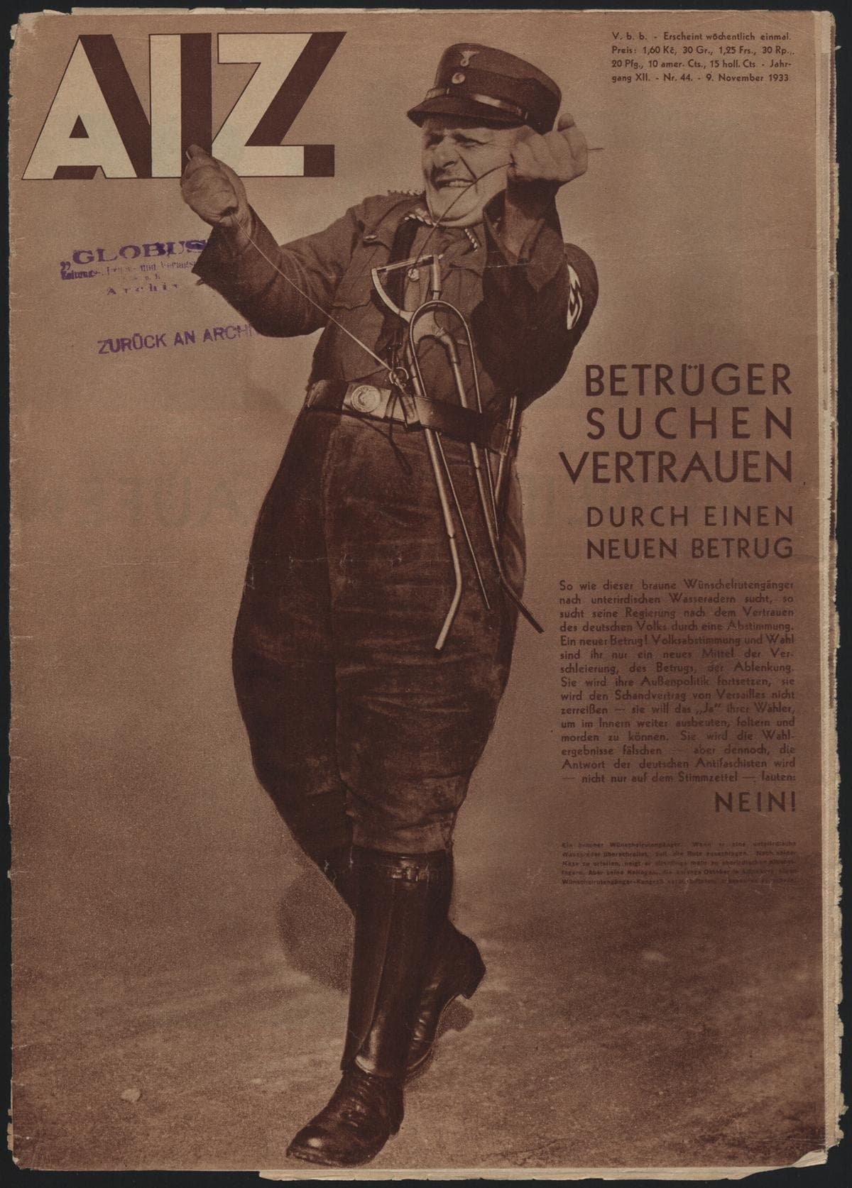 AIZ 12 (1933), 44 Copertina