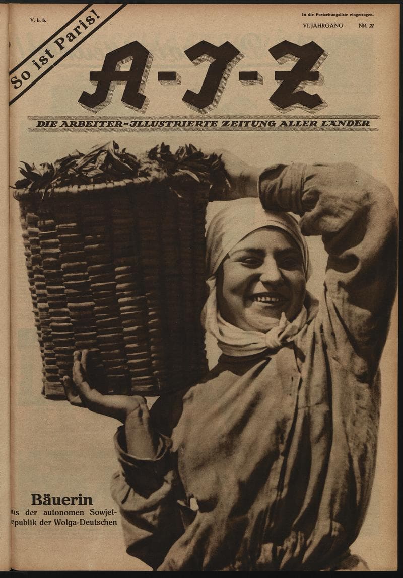 AIZ 6 (1927), 21 Copertina