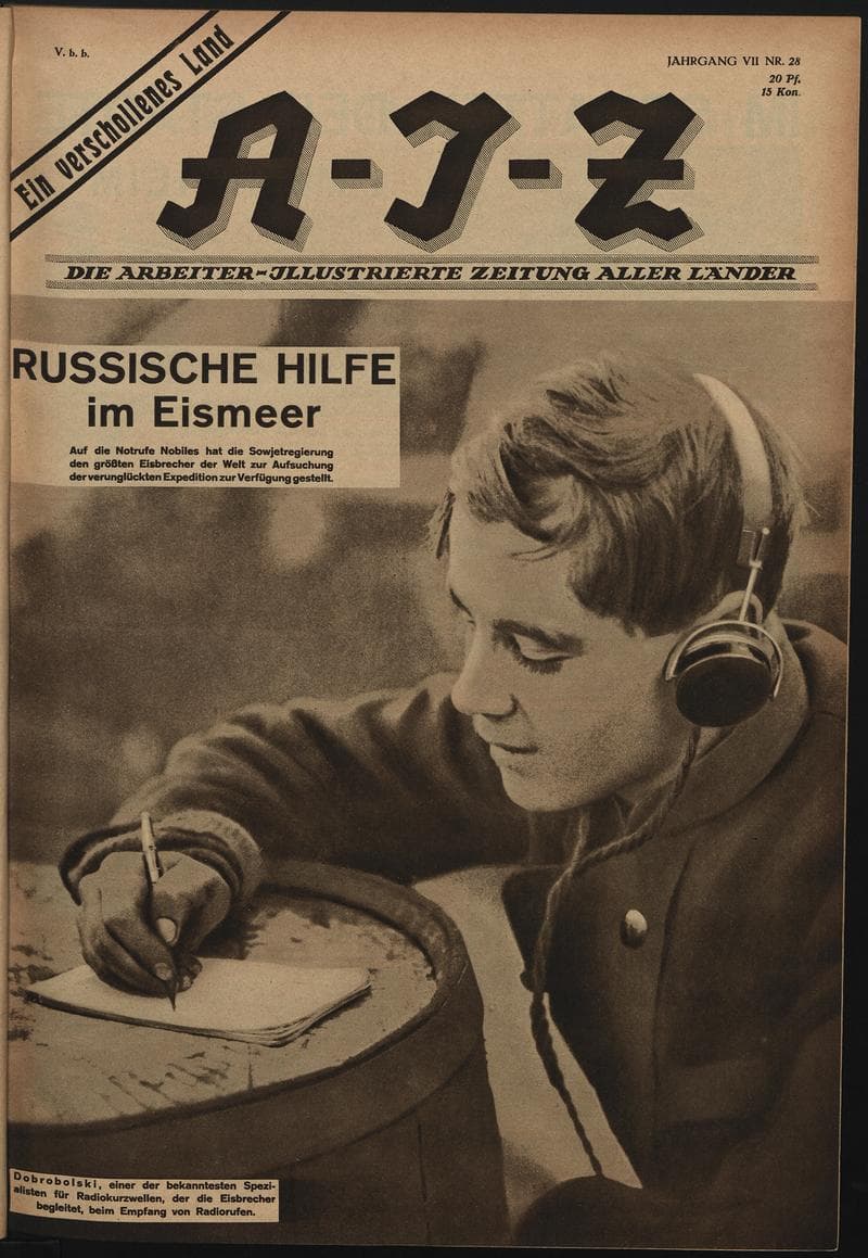 AIZ 7 (1928), 28 Copertina