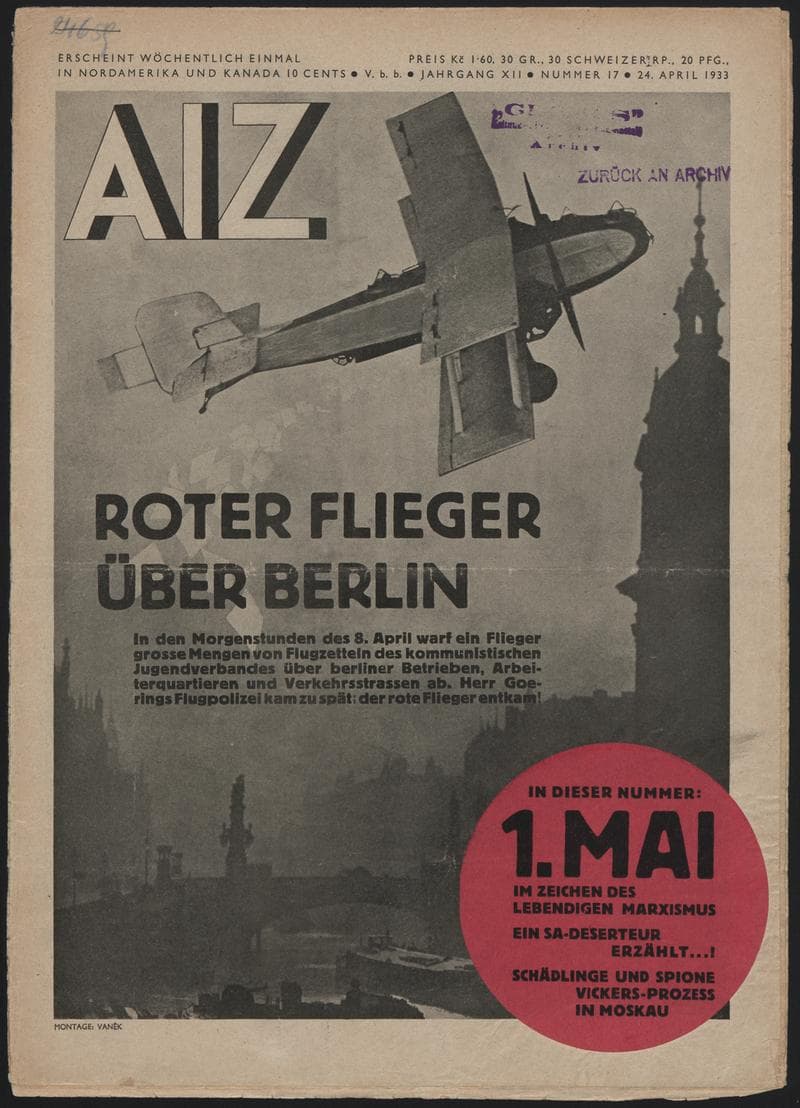 AIZ 12 (1933), 17 Copertina