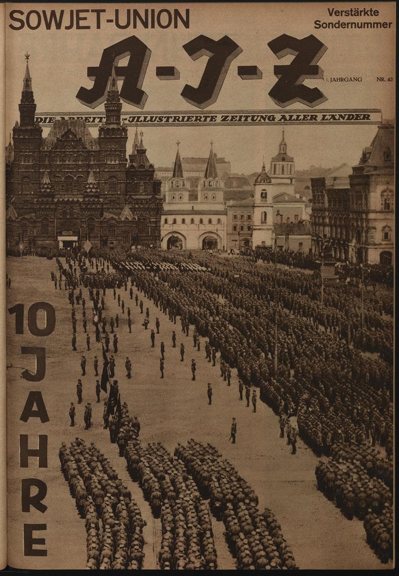 AIZ 6 (1927), 43 Copertina