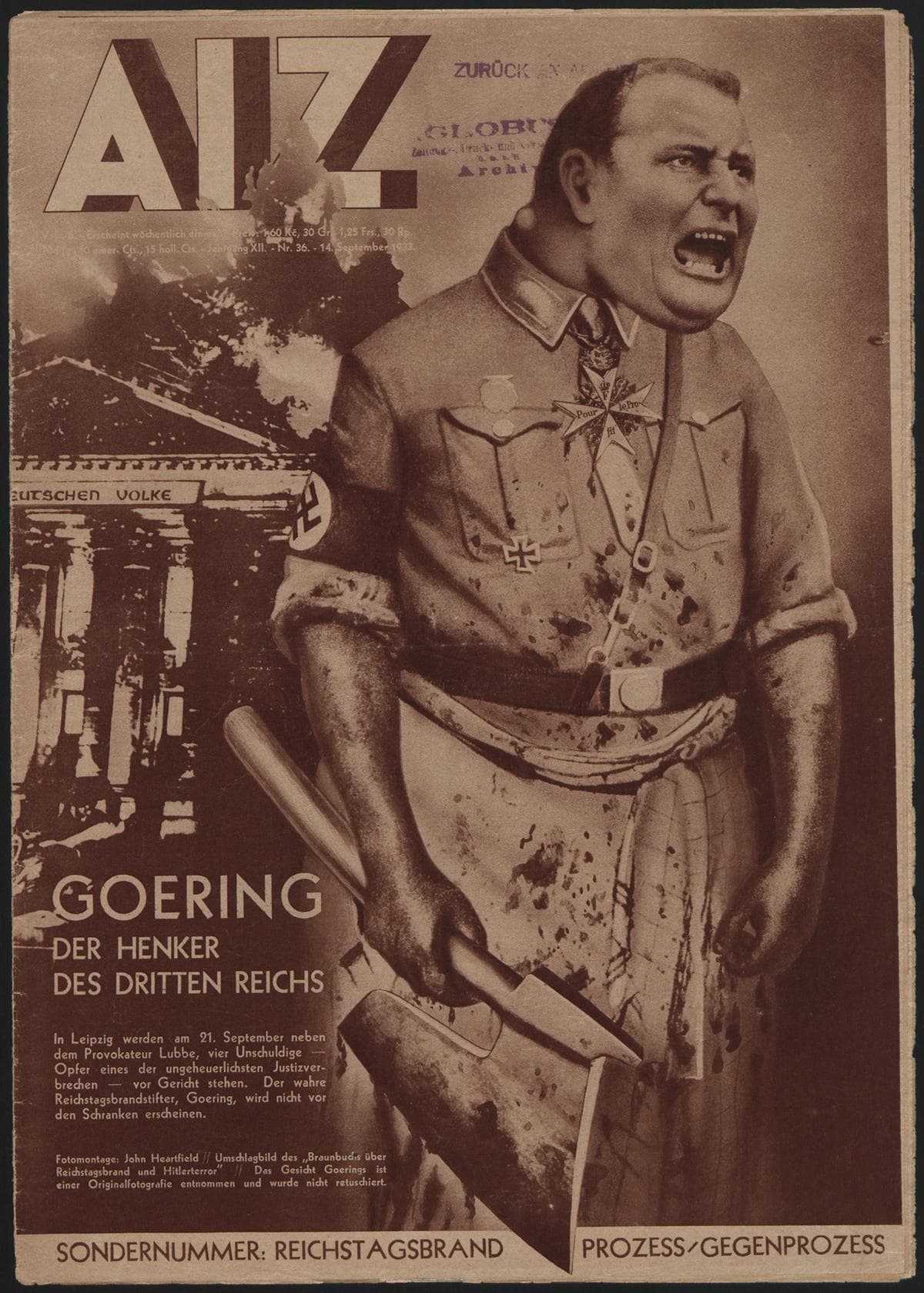 AIZ 12 (1933), 36 Copertina