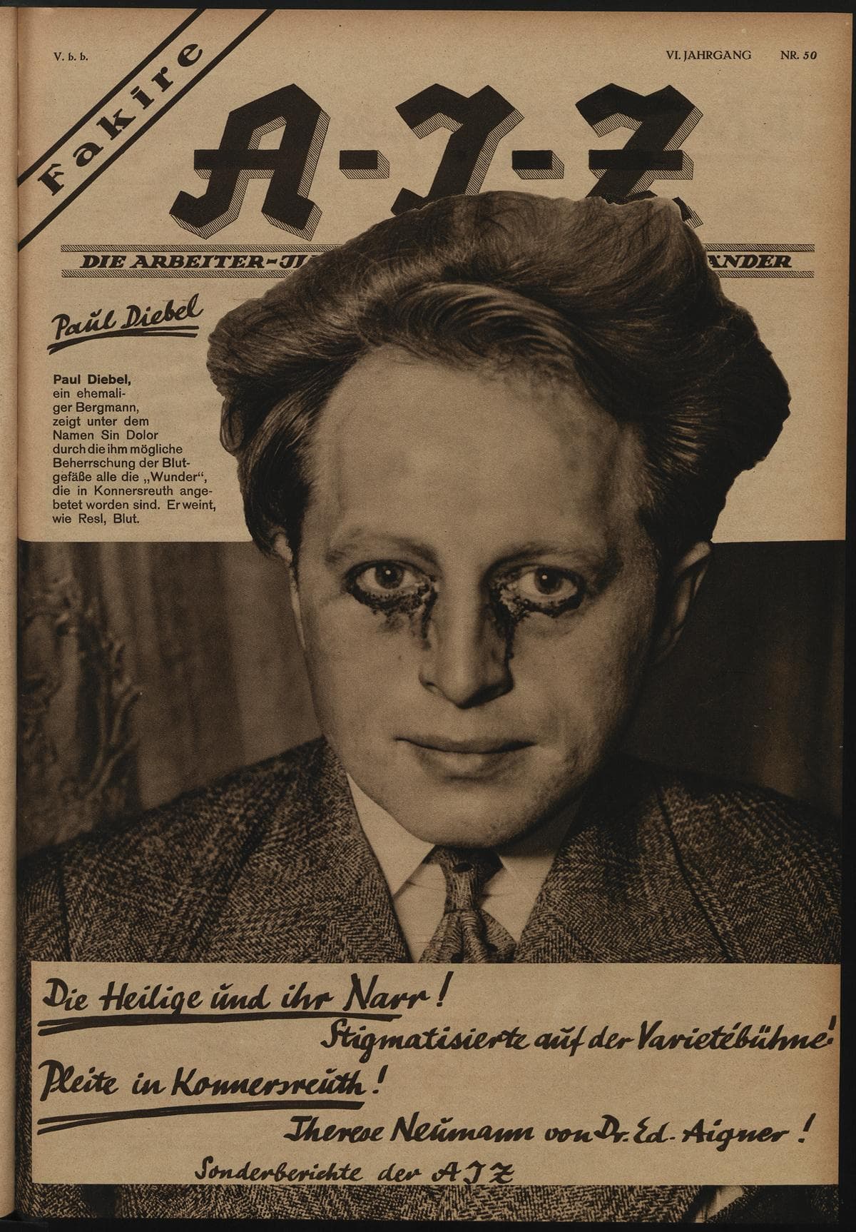 AIZ 6 (1927), 50 Copertina