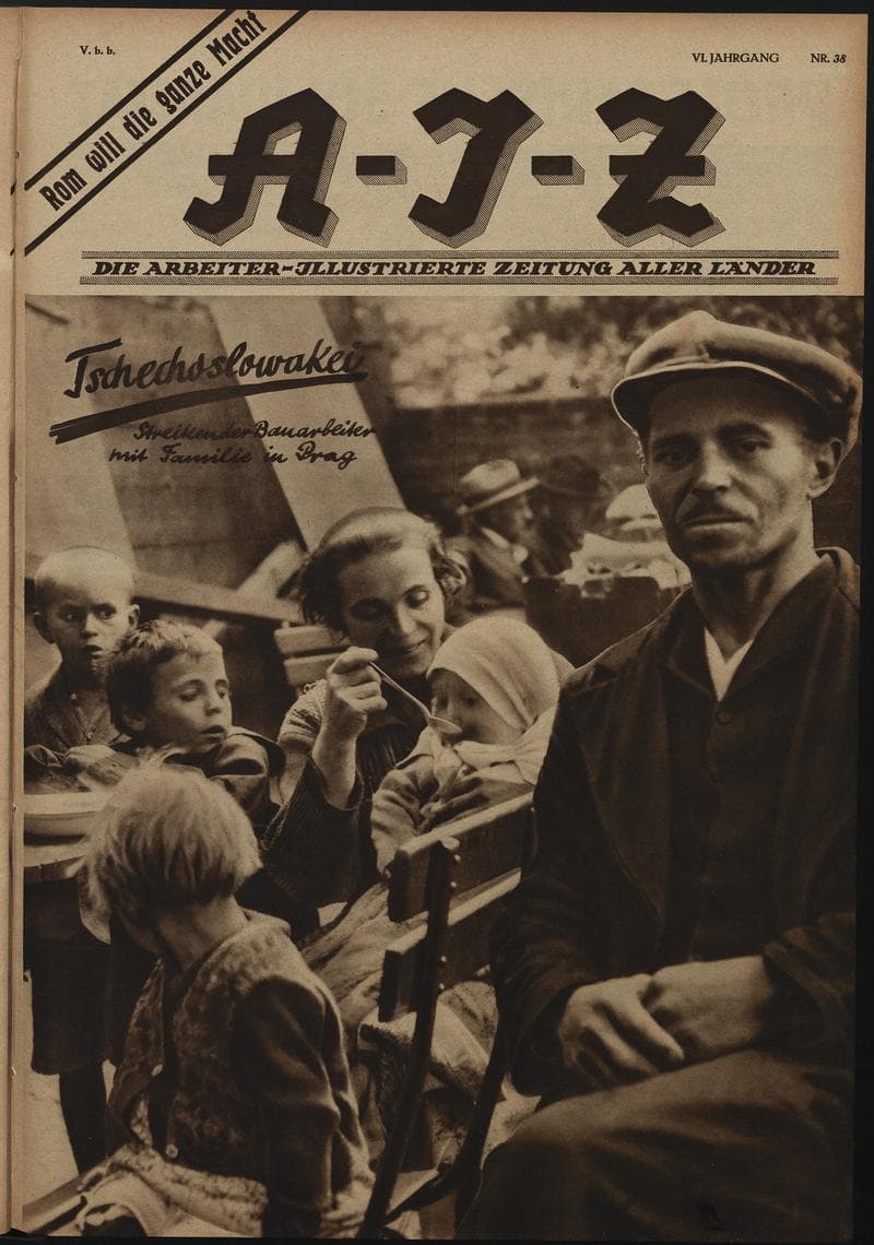 AIZ 6 (1927), 38 Copertina