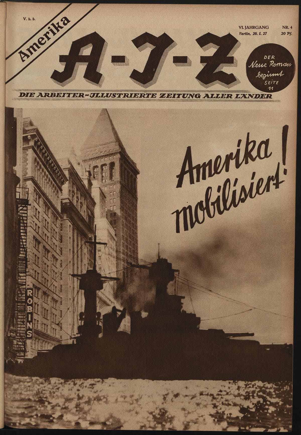 AIZ 7 (1927), 4 Copertina