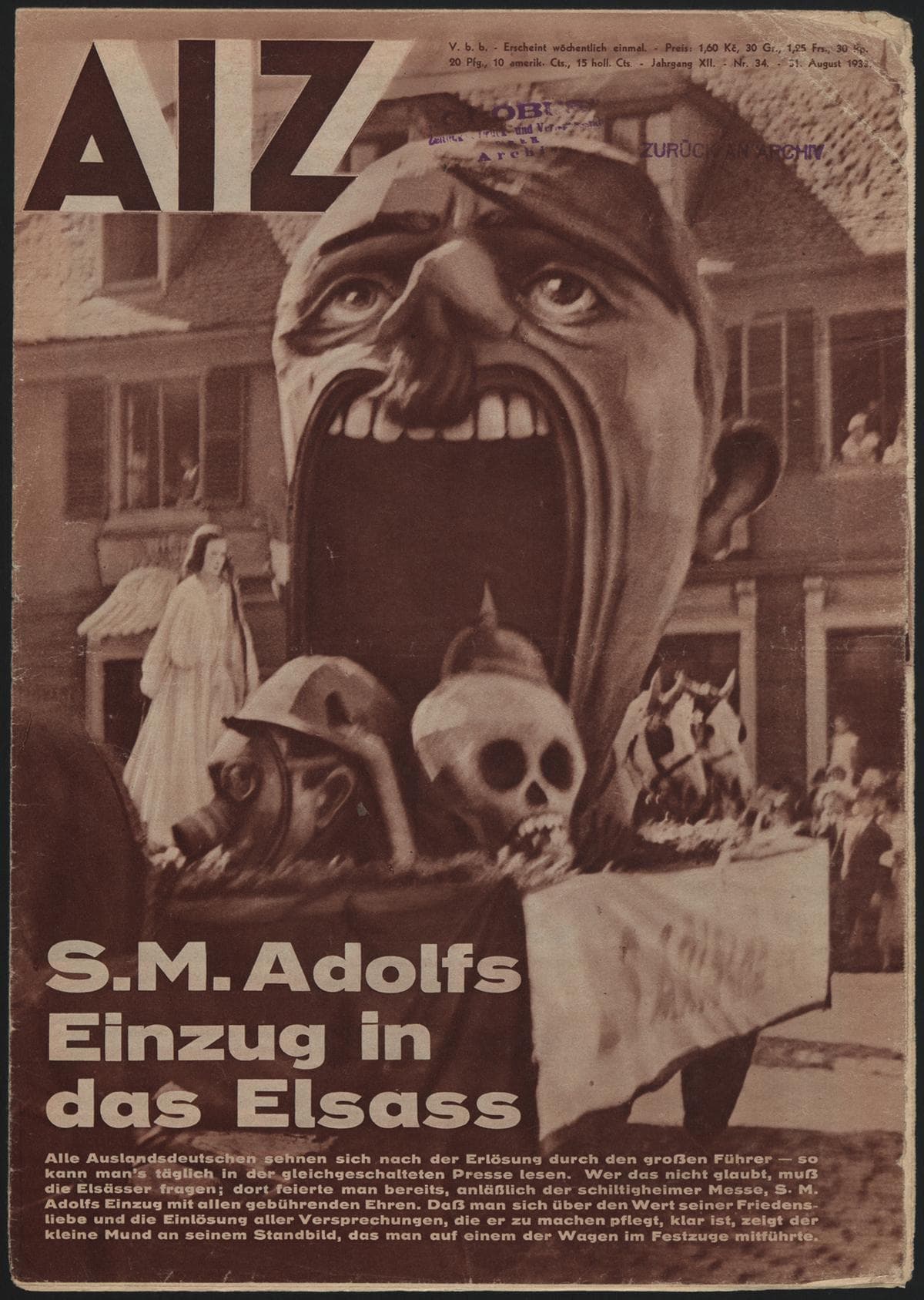 AIZ 12 (1933), 34 Copertina