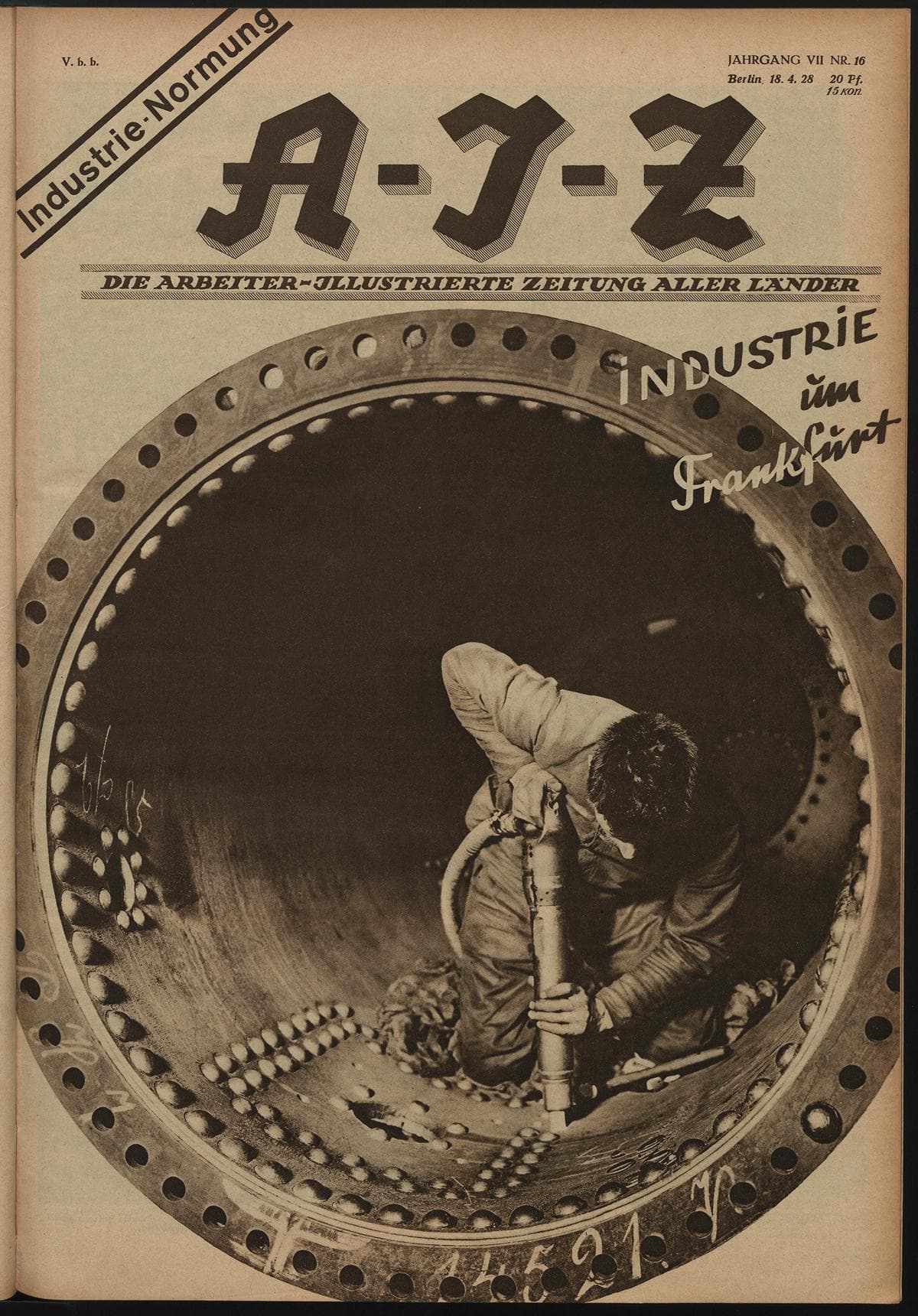 AIZ 7 (1928), 16 Copertina